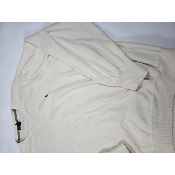 Vintage Style Polo Ralph Lauren White Crew Neck Sweater Men's Size 4XLT - Picture 3 of 7